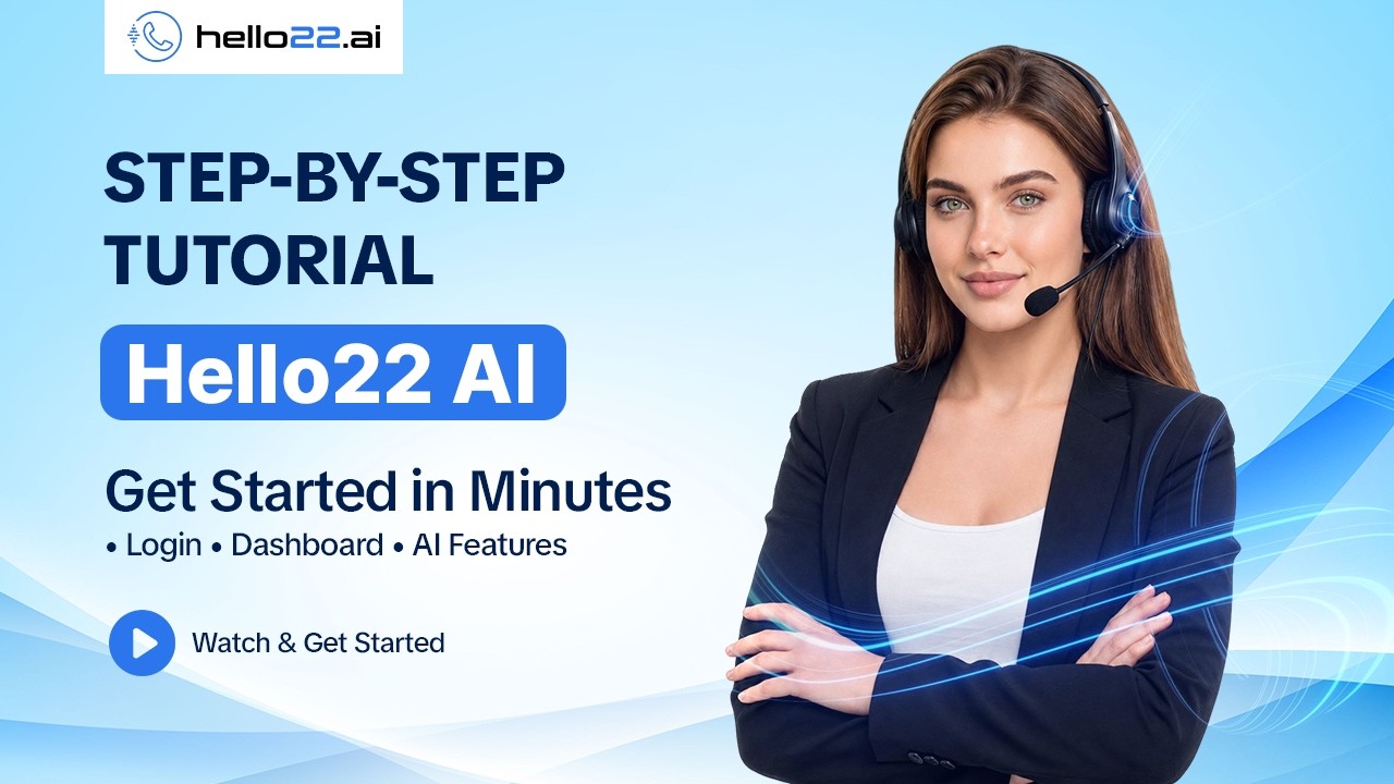 hello22.ai AI Voice Assistant demo — step-by-step tutorial